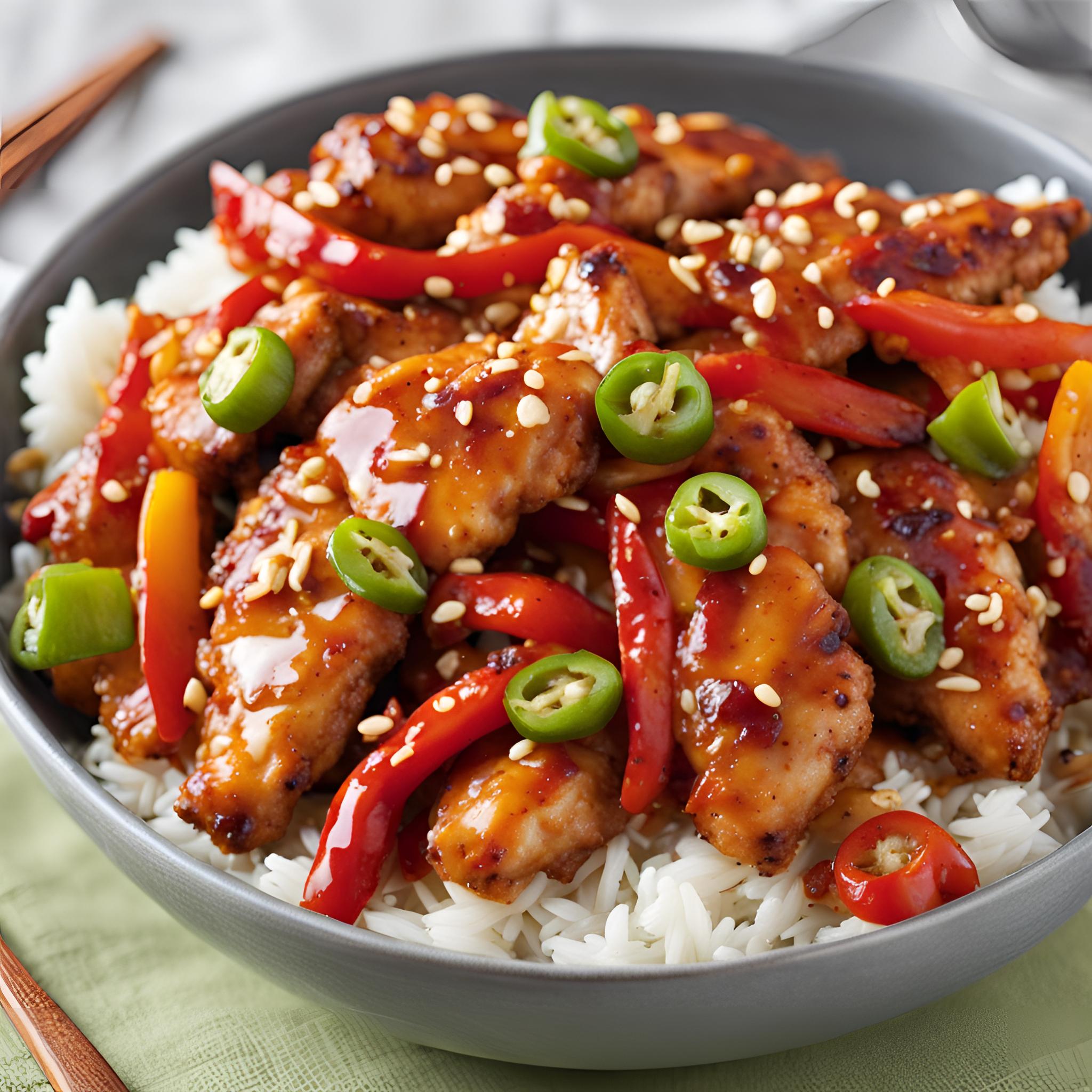 Sweet and Spicy Honey Pepper Chicken
